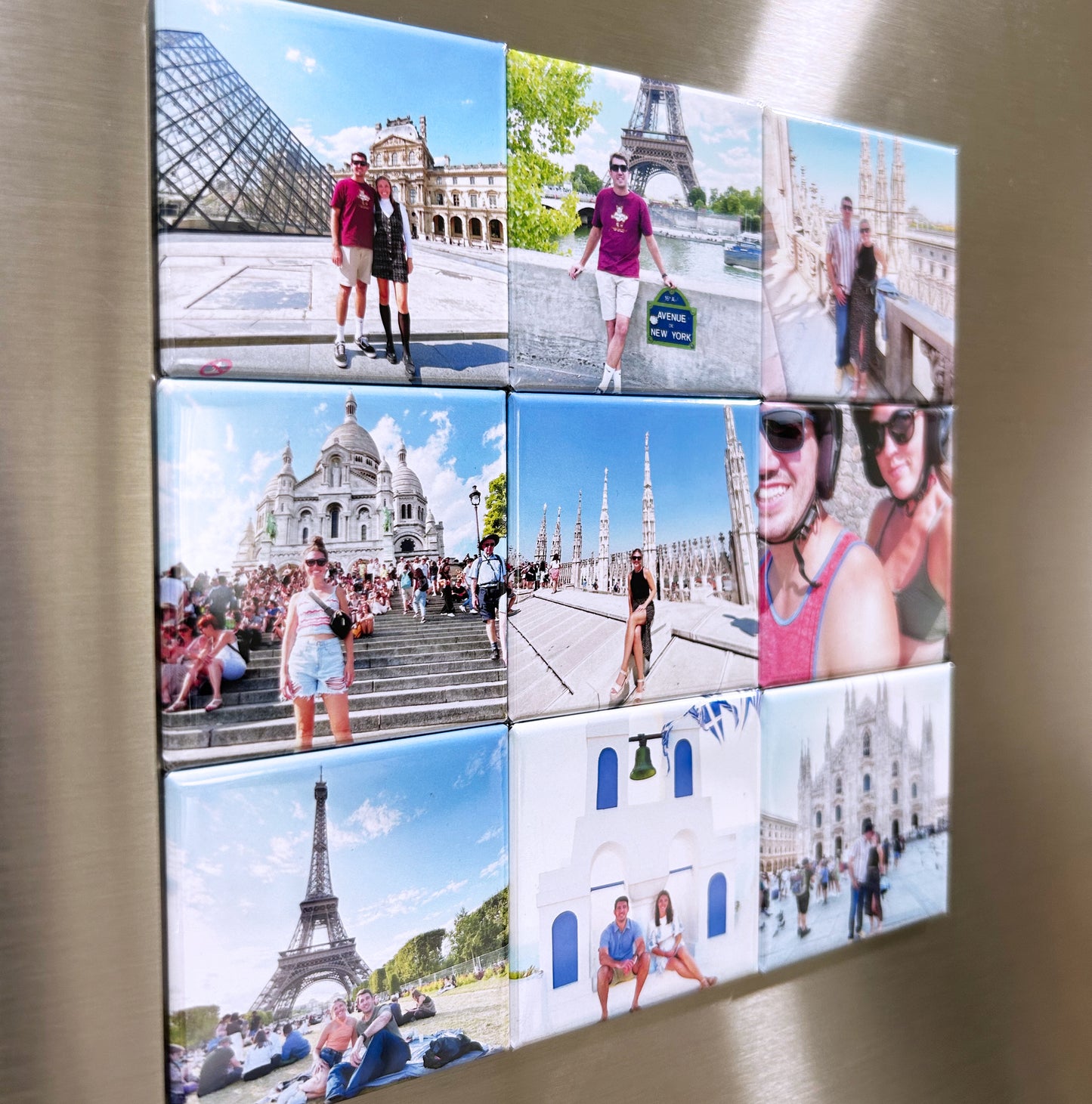 2" x 2" Square Photo Magnets (sold as a set of 9 magnets)