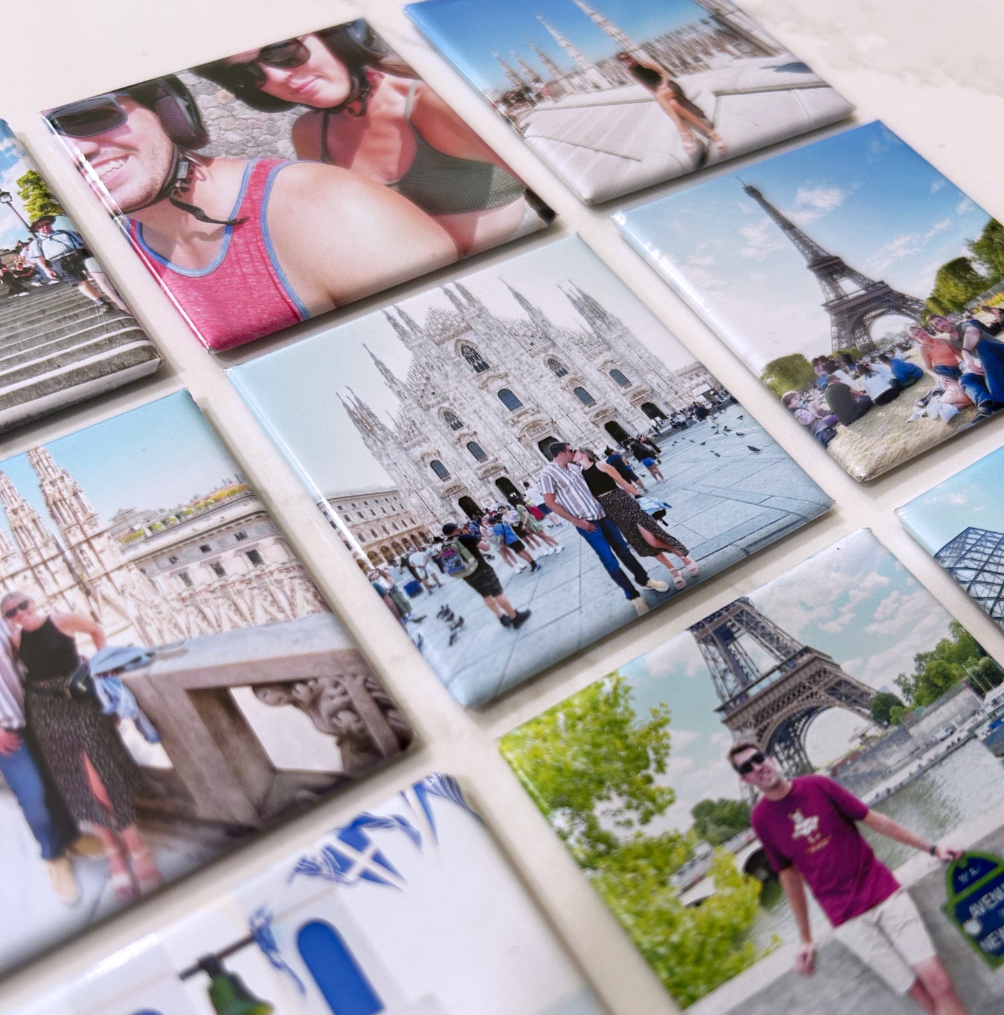 2" x 2" Square Photo Magnets (sold as a set of 9 magnets)