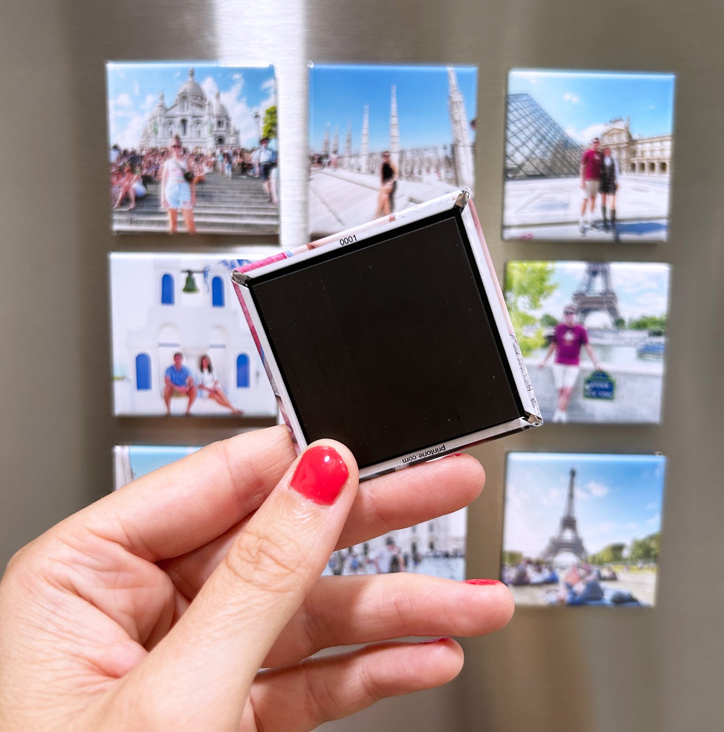 2" x 2" Square Photo Magnets (sold as a set of 9 magnets)